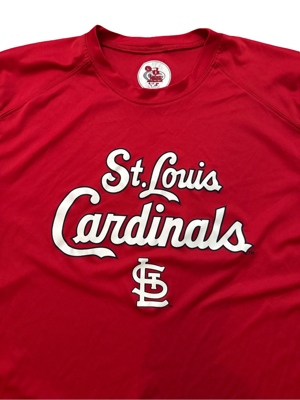 St Louis Cardinals Men’s Red T-Shirt Size Large MLB Cardinal Baseball Redbirds